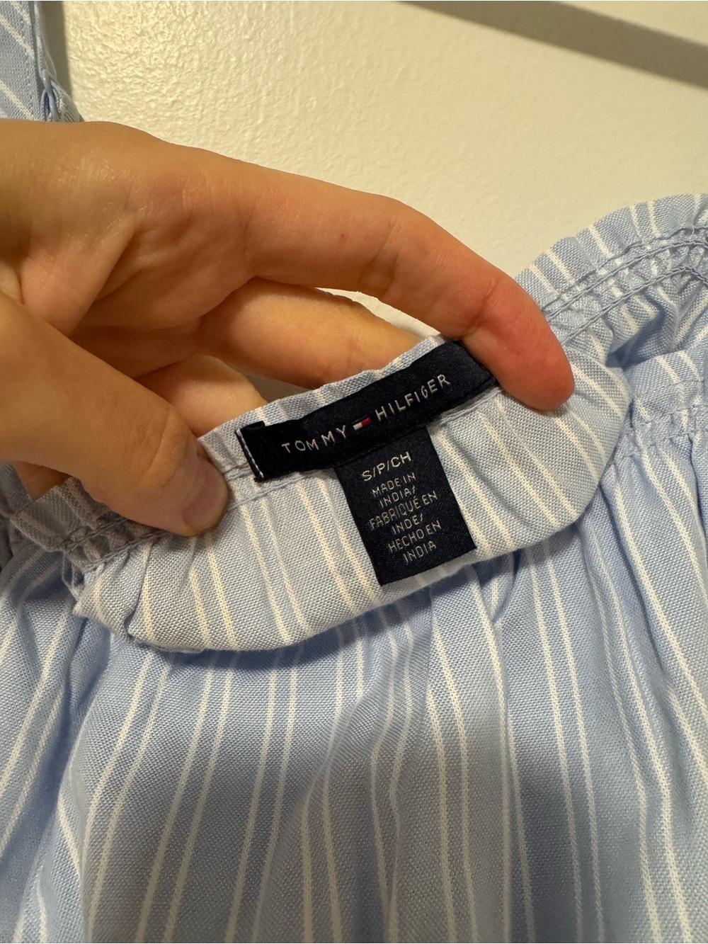 Tommy Hilfiger Light ar FF Blue Striped Lounge Set - Picture 5 of 5